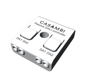 Le CBU-DCS est un contrôleur DALI, compatible Casambi, contrôlable par Bluetooth. Il peut s'utiliser avec un capteur DALI pour la détection de mouvement ou la lumière du jour, ou il peut s'utiliser pour contrôler les drivers DALI avec une alimentation bus DALI intégré