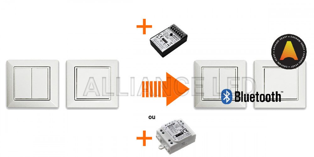 émetteur traditionnel transformé en bluetooth casambi